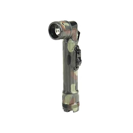 Mil-Tec LAMPE DE POCHE CAMOUFLAGE COUDÉE 90° AVEC FILTRES MODÈLE TL-132 US MILTEC 15143121 AIRSOFT