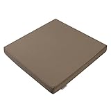 7even Hochwertiges Loungekissen Outdoor 40x40 - Taupe Wetterfestes Sitzkissen für Gartenmöbel, Balkon & Terrasse 40x40x5 cm