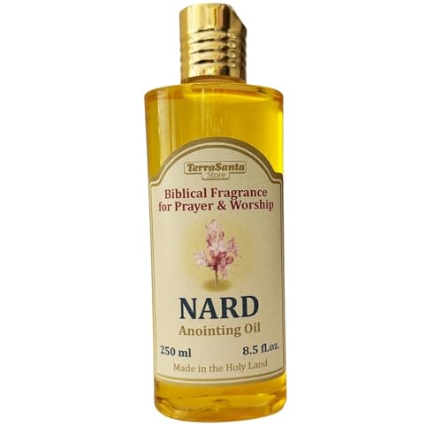 Biblical Nard Scented Anointing Oil for Prayer & Church - Christian Scripture Inspired Holy Aromatic Essential Oil from Jerusalem Holy Land | 8.5fl.oz - 250ml