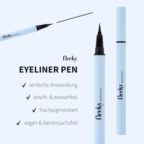 Waterproof Eyeliner Pen - Intense Black for Perfect Makeup - Precise Application Thanks to the Applicator - Image 3