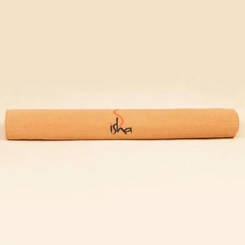 Image of Isha Life Cotton Rug Yoga Mat | Handloom Cotton Yoga Rug | Natural & Breathable Material | Suitable for Yoga, Meditation & Floor Exercises