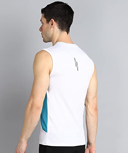 Image of Mens Sleeveless Sando Round Neck Running Tshirt for Workout Running