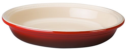Le Creuset Stoneware 10-Inch Pie Dish, Cherry