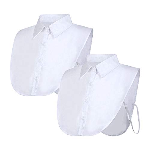 2 Stücke Frauen Kragen Krageneinsatz Damen, Fake Collar Detachable Collar...