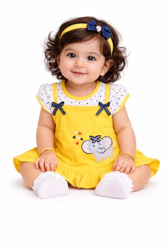 Image of NammaBaby Baby Girl's A-Line Mini Frock Dress (Pack of 1)