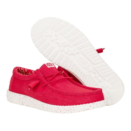 image for HEYDUDE Wally Stretch Canvas Savvy Red Size 13, Men’s Shoes, Men's S