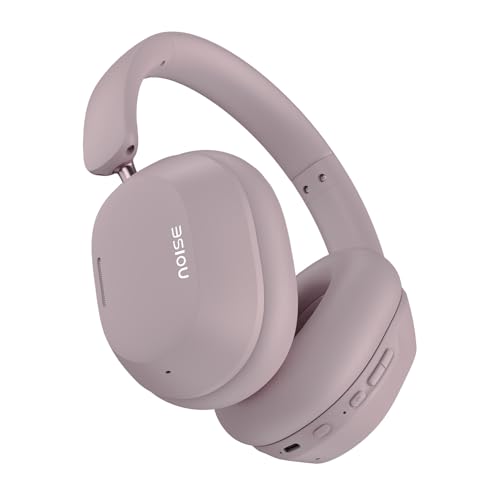 Image of Noise Airwave Max 5 Wireless Over-Ear Headphones with Adaptive Hybrid ANC (up to 50dB), HFA Tech, 80H Playtime, Dual Pairing(Mauve Haze)