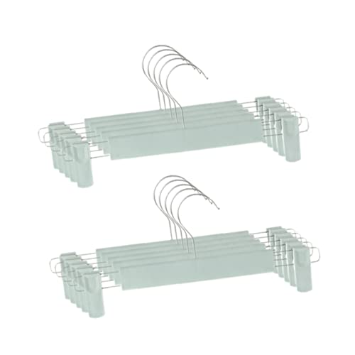 Cabilock Adjustable Pants Clips 10/Pack Heavy Duty Non-Slip for Drying Racks Clothing Shops