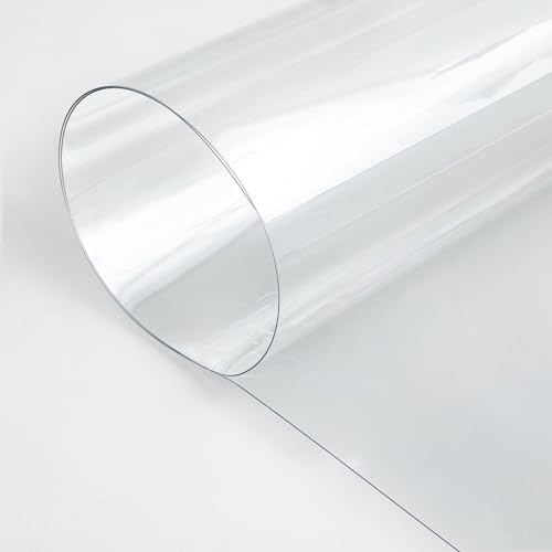 Beeveer Polycarbonate Clear Plastic Sheet 1 Pcs 36' x 96' Flexible Plastic Sheet Panels with UV Coating on Both Sides for Crafts DIY Window Replacement Panes
