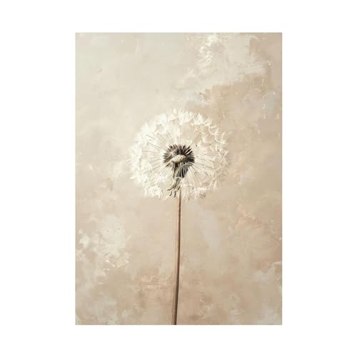 Affiche decoration murale pissenlit grand format pour chambre et bain