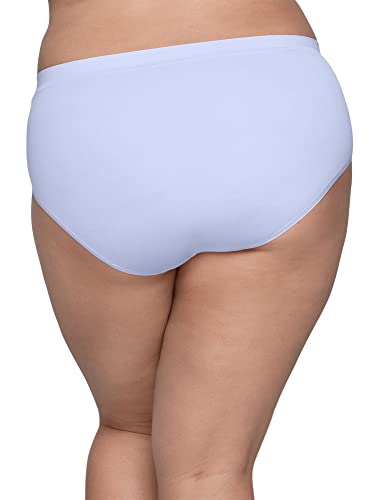 Fruit of the Loom Women's Plus Size Fit for Me Seamless Brief Panty, Assorted 5 Pack3