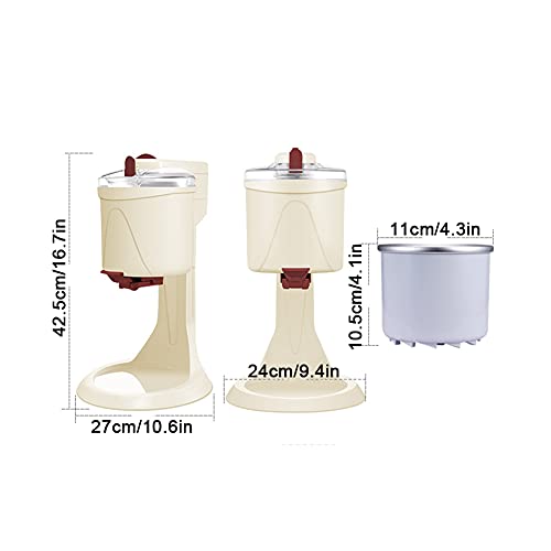 Home Ice Cream Maker Machine Softeismaschine, vollautomatische Joghurt-, Sorbet- und Eismaschine, für die… – Bild 8