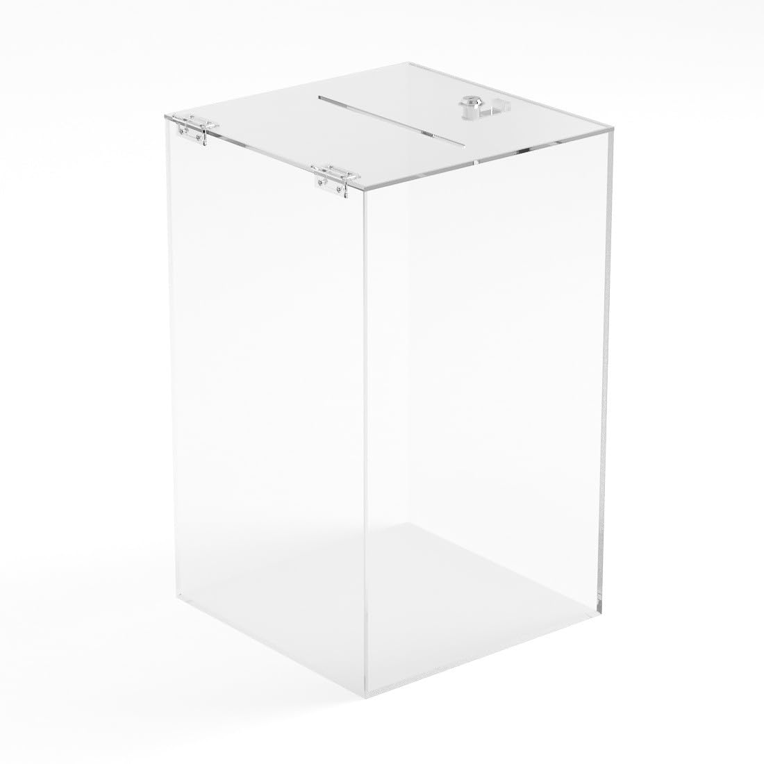 Urna da banco in plexiglass trasparente