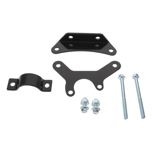 OFFSCH Kit de Soporte para Enfriador de Aceite de Transmisión Metálico Negro para Motocicletas 125cc y 140cc, con Tornillos y Tuercas, Montaje Resistente para Enfriador de Motor