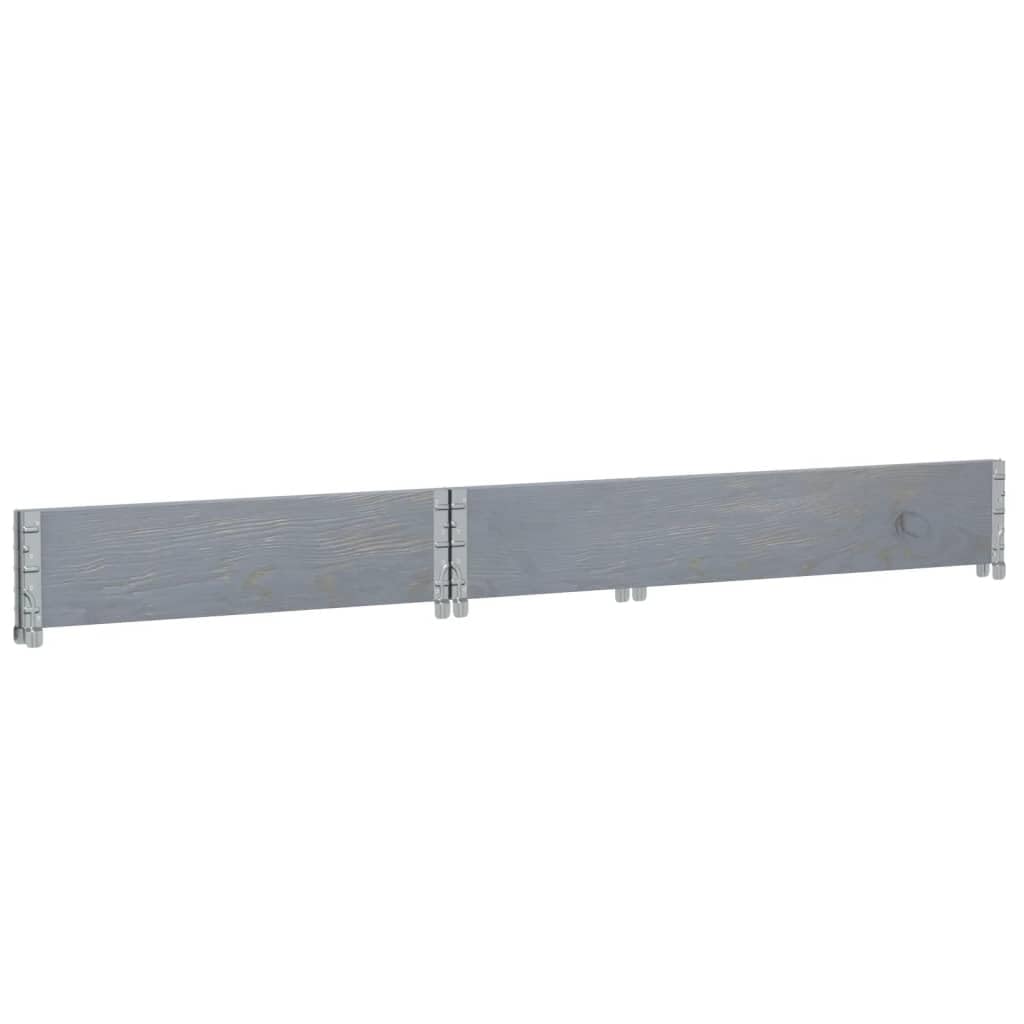 Fioriera da Giardino in Legno Massello Pino Grigio 120x80 cm | Ideale per orto sul balcone o terrazza, questa struttura pieghevole e impilabile ottimizza lo spazio esterno.