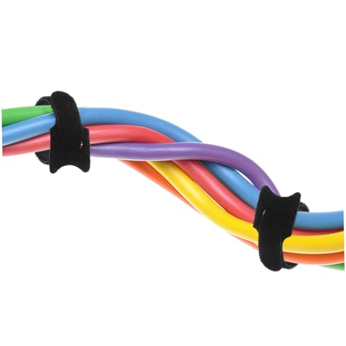 Cabilock 150 piezas de correas organizadoras para cables en diseño de gato reutilizables para manejo de cables miniatura 4