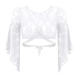 Cover-up para mujer Danza del vientre Cardigan encogiéndose de hombros, una talla para la mayoría