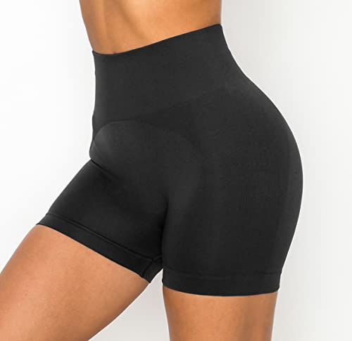 Image of ALWAYS Women's High Waist Bike Shorts - Athletic Workout Tummy Control Stretch Running Yoga Pants