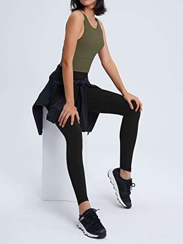 Image of Workout Tank Tops for Women Gym Cropped Tank Top Active Sleeveless Shirts for Tennis Golf Running Fitness Yoga