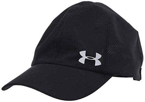 Under Armour Women's Launch Run Cap , Black (1)/Silver Reflective , One Size Fits All