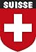 Artimagen Pegatina Escudo Suiza 40x60 mm.