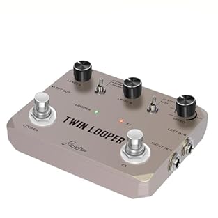 MULTI-FUNCTION AUDIO PROCESSING: Rowin Looper Electric Guitar Effect Pedal delivers 11 distinct play types with stereo input and output for hi-fi sound without noise, allowing individual volume adjustment in left and right channels to create professi...