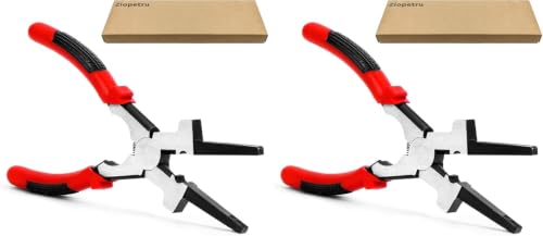 Image of 8 inchMIG Welding Pliers, Multi-functional Carbon Steel MIG Welding Pliers with Insulated Handle, Long Nose Wire Cutting Tools - Reliable and Durable (1Pack) (Pack of 2)
