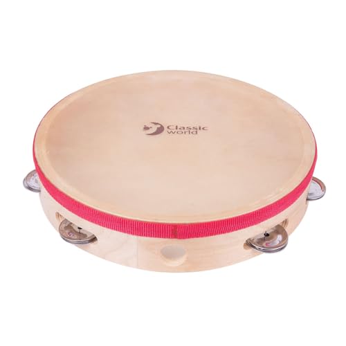 Tamboerijn mondial classique autour tambourin de bois instrument percussion rythmique