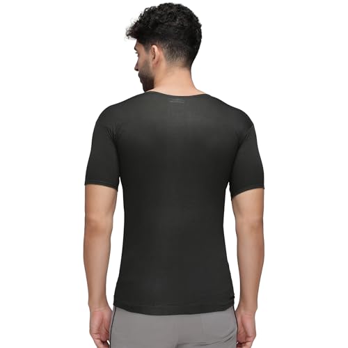 Image of Amul Comfy Men's Vest | Round Neck | Breathable Lightweight Innerwear | Moisture Wicking | Soft Feel | Pack of 2 | Color May Vary