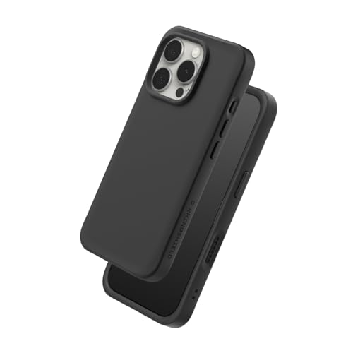 RhinoShield Case Compatible with iPhone 16 Pro | SolidX - Reinforced Shock-Absorbing Slim Design Protective Cover with 3.5M / 11ft Drop Protection - Classic Black