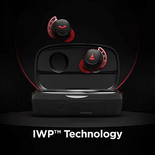 Image of Boat Airdopes 441 Pro The Batman Edition TWS Earbuds with Upto 150 Hours Playback, Signature Sound, IWP Technology, IPX7 & BT v5.0(Crusader Knight Black)