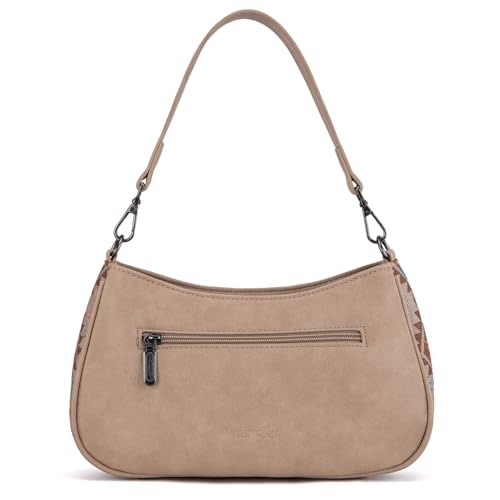 Image of Wrangler Western Shoulder Bag for Women Small Purse Aztec Hobo Bag HandBag with Detachable Strap