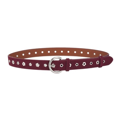 Ceinture fine de haute qualité en cuir durable et boucle étoile