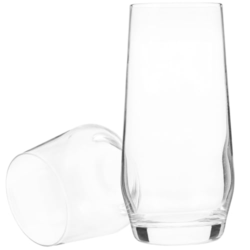 TOBBOMEY 2 piezas Copas de Cóctel Creativas de Vidrio Transparente con Copa Alta Multifuncionales para Vino y Licor Diseño Decorativo para Fiestas y Bares