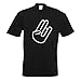 The Shocker Hand T-shirt imprimé à la main - Noir - Medium