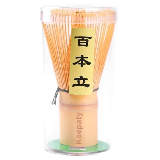 Keepaty Matcha visp – 100 spetsar traditionell matcha grönt te pulver visp japansk teceremoni tillbehör handgjord
