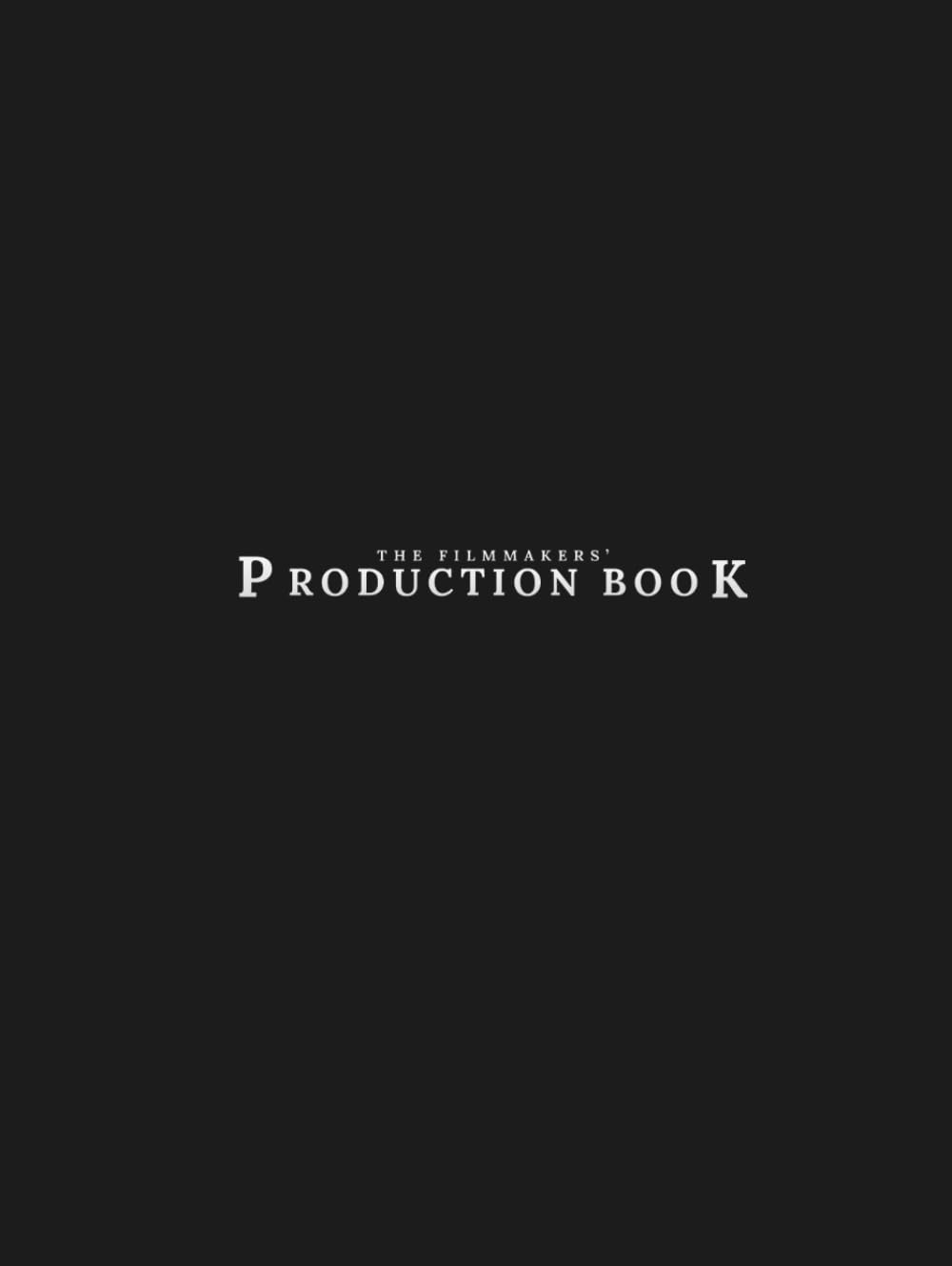 THE FILMMAKERS' PRODUCTION BOOK - Standard Edition (White): The Custom Built Film Production Notebook for Development, Prep, Production, Post and Distribution