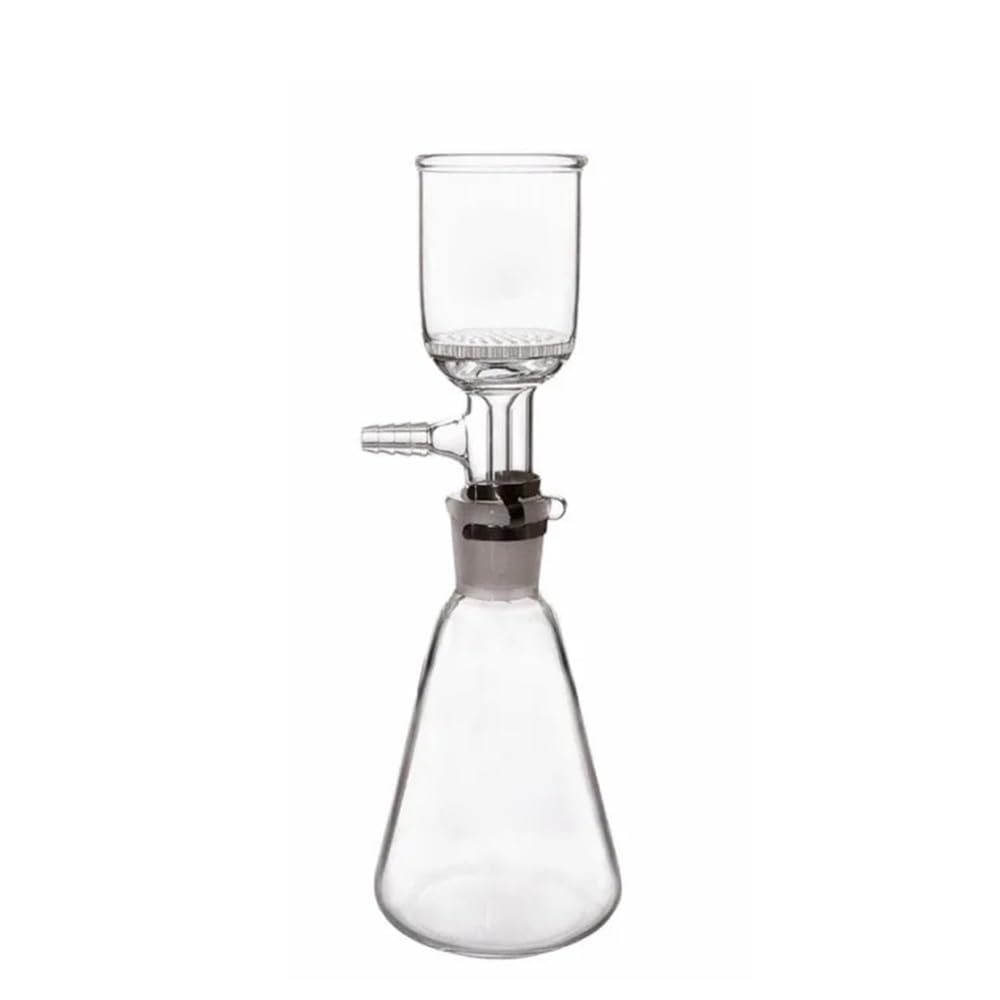 Embudo de vidrio de laboratorio con placa de orificio de 24 mm, calibre 35, 60, 100, 250, 500 y 1000 ml, 1 unidad(250 ml)