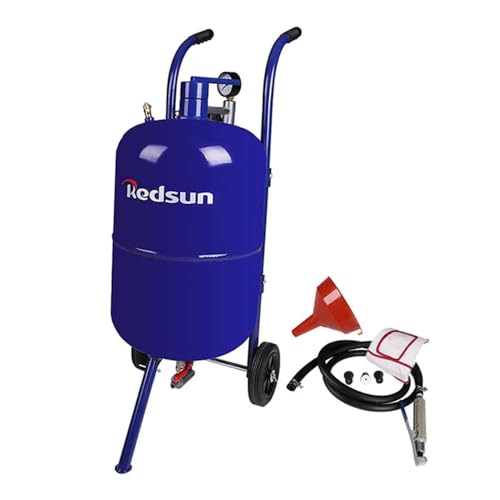  Sand Blaster Abrasive Blaster Portable Power Sand Blasting Kit per la rimozione di vernice, macchia, ruggine, compatibile Sand Blaster (blu)