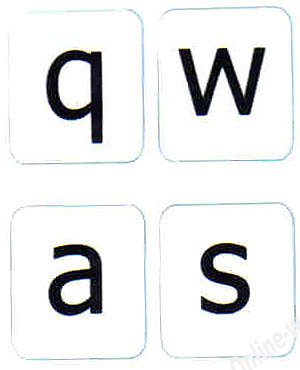 Stickers clavier anglais US grandes lettres boîtier inférieur autocollant blanc PC