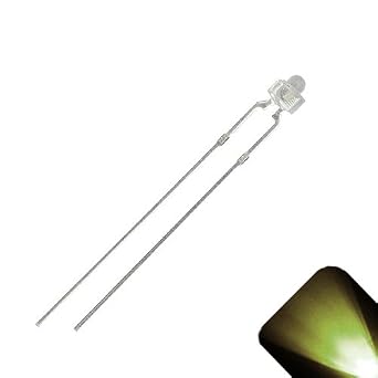 1.8mm / 2mm Round Top Warm White LED - HO N Scale Buildings Pack of 20