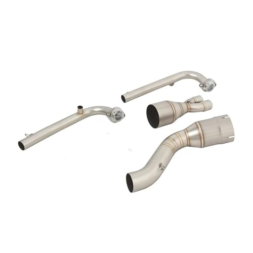 Motocicleta Silenciador Escape para TMAX 530 TMAX 560 TMAX 500 TMAX530 TMAX560 TMAX500 2017-2023 Tubo Enlace Central Delantero Escape Motocicleta 51 Mm Tubo Escape Motocicleta(Type B)
