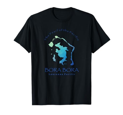 Bora Bora, carte polynésienne de l'île Bora Bora T-Shirt