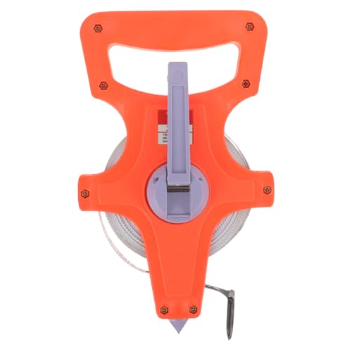 VILLCASE 20m Long Open Reel Tape Measure Hand-Operated Engineer Scale Measurement Tape for Construction