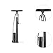 Menolana Bikes Pump,Portable High Pressure, Multipurpose Bicycle Air Inflator with Gauge for Cycling Tire Basketball Sports, Black