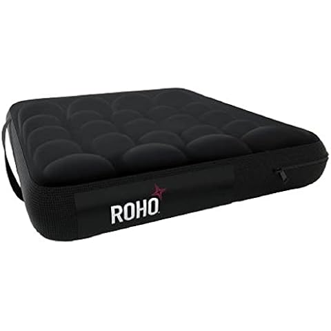 ROHO MOSAIC Cushion, Standard, Inflatable Seat Cushion for Office Chair, Wheelchair, Cars, Home Living, & Back Pain Support, Adjustable Cushion with Stretchable Cover & Non-Skid Bottom, 18" x 16" Cover