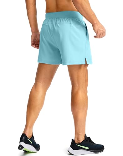 Image of Soothfeel Men's Running Shorts with Zipper Pockets 9 inch / 7 inch / 5 inch Quick Dry Eight Basketball Gym Workout Athletic Shorts