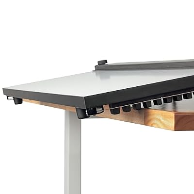 Acurit PXB 16 x 21 Drawing Board for Artists and Designers - Portable Workspace for Drawing, Sketching, Drafting, Painting - Fixed Angled Laminated Surface with Ruler and Parallel Motion Bar