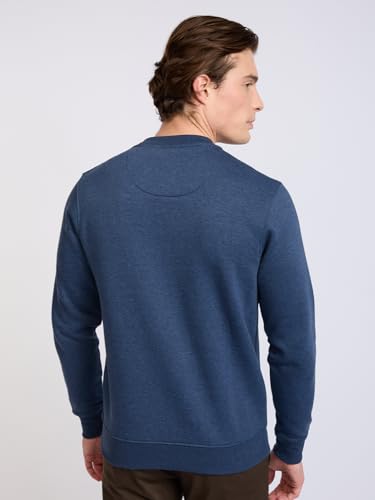 Image of Park Avenue Men Full Sleeve Slim Fit Solid Pattern Cotton Polyester Blend Regular Neck Regular Neck Casual Sweatshirt