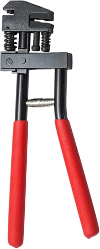 GREENSAPPIRE Kombinierte Absetzzange Ø5 mm 290 mm Rot Lochzange Falzzange Blechlocher Karosseriezange zum Lochen und Falzenfür Karosseriebereich Absetz Zange Auto Reparatur